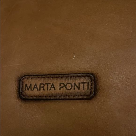 Marta Ponti Brown Leather Tote Bag - Picture 3 of 7